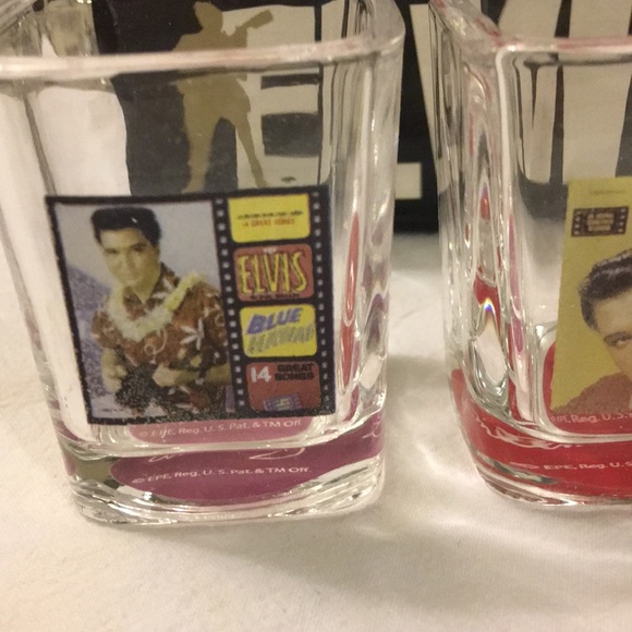 Elvis Presley Collage Shot Glass - Colorful Tribute Glass (2-3 Oz Capacity)